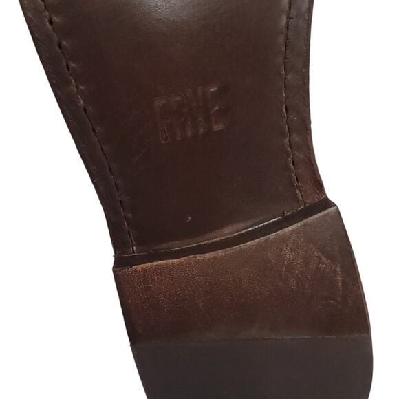 Frye Paige Tall Leather Riding Boots Classic Equestrian Knee-High Cowgirl - Picture 12 of 15